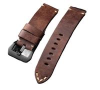 MCNVNEFSAW Leather strap, For 49MM 46MM 45MM 44MM 42MM thick leather strap, Ultra retro style watch band(C Brack Buckle,46MM 45MM 44MM)