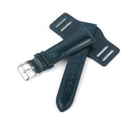 MCNVNEFSAW Soft Watch Strap Bund Watchband with Mat 18mm 19mm 20mm 21mm 22mm Waterproof Black Brown Coffee Sweatproof Wrist Bracelet Band watch band(Blu,19mm)