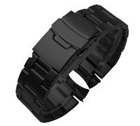 MCNVNEFSAW Stainless Steel Watchband Fit For Seiko Casio TUDOR Watches Band 20mm 22mm Straps Curved End Metal Wristwatches STEEL watch band(A-black,20mm)