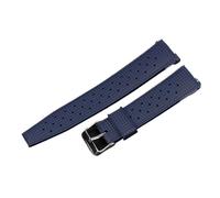 MCNVNEFSAW Tropical Rubber Watch Band 20mm 22mm Waterproof Porous Breathable Diving Sport Watch Strap Replacement Fit For Oris Fit For Seiko Fit For Citizen watch band(Blu,22mm)