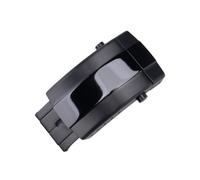 MCNVNEFSAW Universal Double Press Folding Buckle 316L Stainless Steel Clasp Fit For Breitling Rubber Silicone Wristband Two Identical Belt Clasp(Black Buckle,20mm)