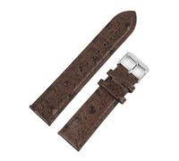MCNVNEFSAW Vintage Genuine Leather Watchband 18mm 20mm 22mm Ostrich Pattern Black Watch Strap Belt for Men Watch Accessories watch band(Coffee,18mm)