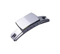 MCNVNEFSAW Watch Fold Deployant Clasp Double Click spring 16mm 18mm Fast Release Luxury Stainless Steel 316L watch strap folding Buckle Clasp(16mm)