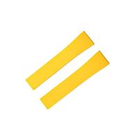 MCNVNEFSAW Watch Strap 18 19 20 21 22mm Quick Release Butterfly Buckle Watch Bands Strap For Cut To Size Clasp(Yellow,22MM_BLACK BUCKLE)