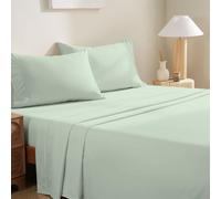 MCO Bedding King Sheets Set - Soft Bed Sheets - Cooling Breathable Bedding Set with 16" Deep Pocket (4 Pieces, King, Sage Green)