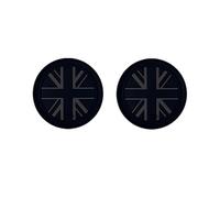 MCOAORN Cup Holder Mats - 2 Pcs Silicone Anti-Slip Coasters with Protective Storage Case, For Mini Cooper Coupe R58 Roadster R59 Shockproof Design for Bumper Protection (Black Union Jack-(R58/R59))