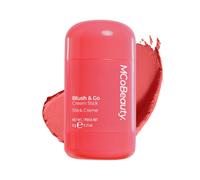 MCoBeauty Blush & Go Cream Stick - Bright Coral - Cheek & Lip Colour | Multiuse Buildable Lip & Ch lush Colour For A Radiant Dewy Glow, Hydrating Face Makeup, Vegan & Cruelty Free