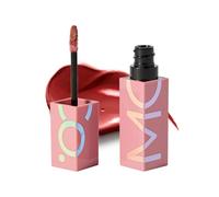 MCoBeauty - Lip Varnish Liquid Lipstick with Glossy Finish - Nude Mauve Shade - Liquid Lip Colour with High Shine and Precision Doe-Foot Applicator - Holiday Essentials - 4ml