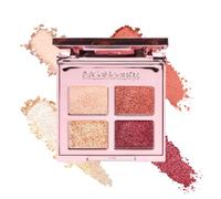 MCoBeauty Luxe Collection Eyeshadow Quad - Dash at Dawn | Warm Neutral Shimmer & Matte Eye Shadow Palette, Blendable, Buildable, Compact With Mirror, Vegan & Cruelty Free