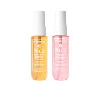 MCoBeauty Mini Fragrance Mist Duo - No.2 & No.3 - Salted Caramel, Pistachio, Dragonfruit & Jasmine | 2 x 30ml Travel-Size Hair & Body Spray, Handbag Friendly, Vegan & Cruelty Free