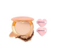 MCoBeauty Miracle Flawless Pressed Powder 1 Light & Heart Puff Duo