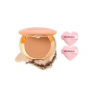 MCoBeauty Miracle Flawless Pressed Powder 3 Medium Warm & Heart Puff