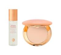 MCoBeauty - Perfect Set Duo - Miracle Flawless Setting Spray & Light Shade Pressed Powder - Hydrating, Long-Lasting Makeup Finish