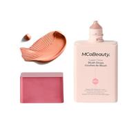 MCoBeauty - Super Glow Blush Drops - Highlighter Makeup - Shimmer Formula with Hyaluronic Acid, White Tea Extract, Cocoa Extract and More - Peachy Pink Shade