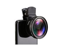 Mcoplus Cell Phone Camera Lens 2 in 1 Clip-on Lens Kit 37mm 0.45X 49UV Super Wide Angle & Macro Phone Camera Lens for Smartphones Cell Phones