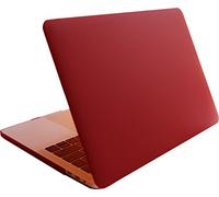 mCoque Red Wine matte hard case for MacBook Pro 13 Case 2018 2017 2016 Release (Model A1989/A1706/A1708, with or without Touch Bar) with a transparent keyboard skin (Model: A1989/A1706/A1708)