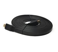 mCore 10m HDMI to HDMI 4K 60Hz High Speed FLAT Cable LCD LED UHD HD TV Game Console Laptop PC Ethernet Video Return Lead Gold Plated Contacts (10m, Black)