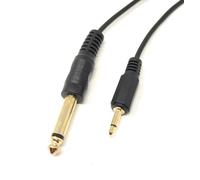 mCore 6.35mm Mono Male 1/4 inch to 3.5mm Mono Male 1/8 inch Audio Gold Plated Cable (3m)