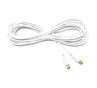 mCore TV Aerial Coaxial Cable, Male to Male, Gold Plated Connectors, Shielded for Digital and Analogue Signals, Compatible with Freeview, Freesat, Sky Box, Sat and BT TV (Straight, 10m)