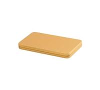 Mcoser 1 Piece Gold Rectangular Tin Boxes with Lid 17 * 9 * 1.5cm Metal Empty Tins Containers For Tweezers,Tools,Makeup Brush Organizer