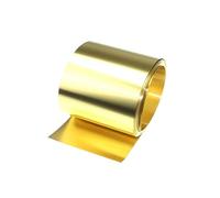 Mcoser Brass Sheet Roll 0.1mm*50mm*1m,Metal Foil Plate,1 Meter Brass Thin Foil Roll,Pure Brass Metal Sheet Foil
