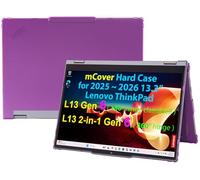mCover Case Compatible ONLY for 2025-2026 13.3" Lenovo ThinkPad L13 Gen 6 (Clamshell or 2-in-1) Windows Laptop PC (NOT Fitting Any Other Lenovo Models) - Purple