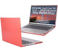 mCover Case Compatible Only with Dell Pro 14 Plus PB14250 PB14250 PB14255 and Pro 14 PC14250 PC14250 PC14255 (NOT Compatible with Other Dell Models), Red