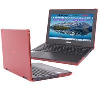 mCover Case Only Compatible for 11.6" ASUS Chromebook CR1104CGA / CR1104CTA / CR1104FGA/ CR1104FTA Series Laptop Computers (NOT Fitting Any Other ASUS Models)- Red