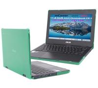 mCover Case Only Compatible for 11.6" ASUS Chromebook CR1104CGA / CR1104CTA / CR1104FGA/ CR1104FTA Series Laptop Computers (NOT Fitting CR1100 and Any Other ASUS Models)- Green