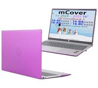 mCover Case ONLY Compatible for 16” 2024+ HP OmniBook 5 16-AF / 16-AG / 16-BAxxxx / 16-BCxxxx and Pavilion 16-AF / 16-AG0000 Series Windows AI Notebook PC (NOT Fitting Other HP Models)- Purple