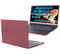 mCover Case ONLY Compatible for 2024-2026 15.6" Lenovo V15 G4 / G5 / G6 Series Windows Notebook PC(with 180° Hinge, NOT Fitting Any Other Lenovo Models)- Red