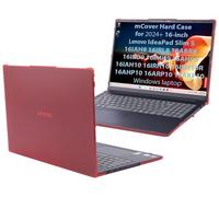 mCover Case ONLY Compatible for 2024-2026 16" Lenovo IdeaPad Slim 5 16AHP10 16ARP10 16AKP10 16IRH10 16IAH10 16IRU9 16ABR8 Series Windows Computers(NOT for Other Lenovo Models)- Red