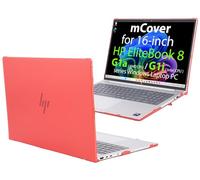 mCover Case Only Compatible for 2025～2026 16" HP EliteBook 8 G1a (AMD) | G1i (Intel) 16 inch Windows Notebook AI PC (Not for Other HP Models)- Red