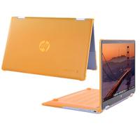mCover Hard Case ONLY Compatible for 2024~2025 14" HP Chromebook x360 14B-CD0000 Series Laptop Computers (NOT Fitting Any Other HP Chromebook & Windows Notebook PC)- Orange