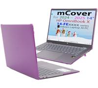 mCover Hard Case ONLY Compatible for 2024~2025 14" HP OmniBook X 14-FExxxx Series Windows AI PC Laptop (NOT Fitting Any Other HP Models) - Purple