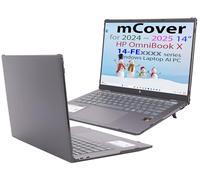 mCover Hard Case ONLY Compatible for 2024~2025 14" HP OmniBook X 14-FExxxx Series Windows AI PC Laptop (NOT Fitting Any Other HP Models) - Black