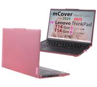 mCover Hard Case ONLY Compatible for 2024-2025 14" Lenovo ThinkPad T14 Gen 5 / Gen 6 Windows Notebook PC (with 180° Hinge, NOT Fitting Any Other Lenovo Models)- Pink