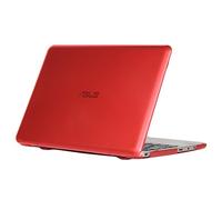 mCover Hard Shell Case for 11.6-inch ASUS Vivobook E200HA / EeeBook X205TA series Laptop (Red E200HA/X205TA)