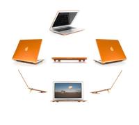 mCover Hard Shell Case for Apple Macbook Air 13.3" (Model A1466 & A1369) With a FREE transparent keyboard skin (A1466/1369 Orange)
