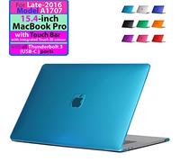 mCover Hard Shell Case for new Late-2016 15-inch Model A1707 MacBook Pro (with 15.4" Retina Display, with Touch Bar & integrated Touch ID sensor, thunderbolt 3 / USB-C ports) (A1707 Aqua)