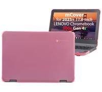 mCover Hard Shell Case Only Compatible for 2025 or Later 11.6" Lenovo 500e Chromebook Gen 4s 2-in-1 Laptop (NOT Fitting Any Other Lenovo Models)- Pink