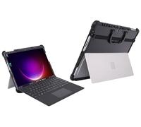 mCover Hybrid Case ONLY Compatible for 2022-2025 13" Microsoft Surface Pro 9/10 / 11 Tablet Windows PC (NOT Fitting Other Surface Tablet Models) - (Black Edge) - Black