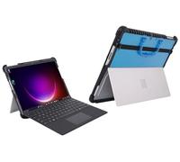 mCover Hybrid Case ONLY Compatible for 2022-2025 13" Microsoft Surface Pro 9/10 / 11 Tablet Windows PC (NOT Fitting Other Surface Tablet Models) - (Black Edge) - Aqua