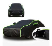 MCPLPDCAR Car Cover for Toyota Aygo X 2005-2024 Car Cover Waterproof Dustproof UV Resistant With Reflective Strips Car Tarpaulin Full Car Cover(Black/green)