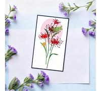 MCPOOX Flower Metal Cutting Die for Scrapbooking, 3D Backgrounds Frame Cutting Dies Durable Card Making Decor Paper Metal Die Cuts Wedding Party Decorations (Iris 4.7 x 3.9 in)