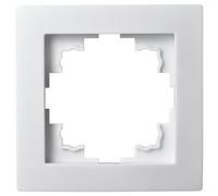 McPower Single Frame | Flair | Single Frame Socket Frame Switch Frame, Light Switch Cover Frame, White, Matt