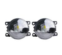 MCQNDS 2pcs Car External LED Fog Light Angel Eye Daytime Running Lamp DRL Car Fog Lamp For Peugeot For Boxer 290 295 2015-2019 (1 Without Angel Eye)