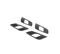 MCQNDS 4 Pieces ABS Interior Door Handle Cover Trim for Ford for Ranger for Wildtrak 2015 2016 2017 2018 2019 2020 2021(Carbon Look)