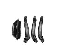 MCQNDS 4 Pieces Car Front Rear Interior Door Handle Pull for X3 X4 F25 F26 2011 2012 2013 2014 2015 2016(RHD Carbon Look)