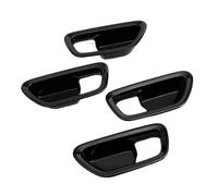 MCQNDS 4 Pieces Gloss Black Interior Door Handle Bowl Panel Cover Trims for Pilot 2023 2024 2025